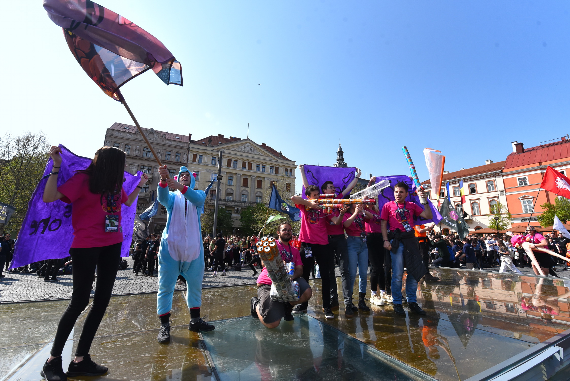 Diáknapos flashmob és felvonulás Kolozsváron