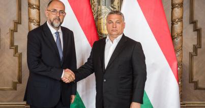 A romániai magyarság további támogatásáról egyeztetett Orbán Viktor Kelemen Hunorral