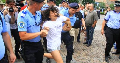 Pride-menet: a hatóságokhoz fordulnak  az eltávolított nő ügyében