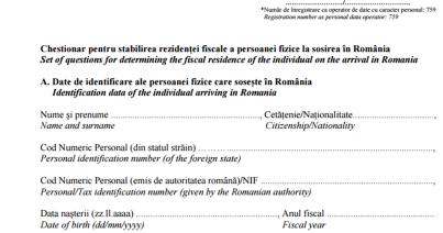 50–100 lej bírság a román állampolgároknak, akik nem töltik ki az ANAF kérdőívét