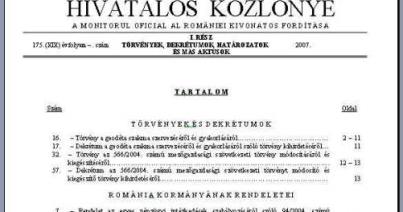 Bírósági ítélet: továbbra is megjelenhet Románia hivatalos közlönye magyarul