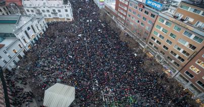 Tízezres tüntetést tartottak Pozsonyban