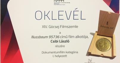 Csibi László Nussbaum 95736 című filmjét is díjazták a XIV. Göcsej Filmszemlén