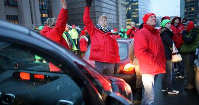 Ismét sztrájkok bénítják Belgiumot a kormány nyugdíjpolitikája miatt