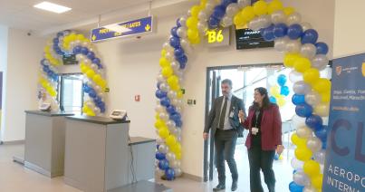 Két új beszállókapu a külföldre utazóknak a kolozsvári reptéren
