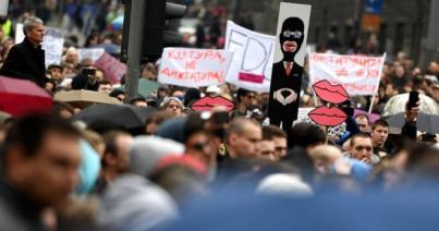 Öt hete tüntetnek a szerb elnök ellen Belgrádban