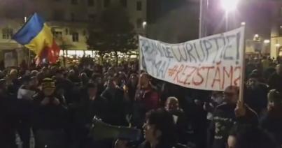 VIDEÓ - Kormányellenes tüntetés Kolozsváron