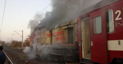 Kigyulladt a Kolozsvárról Bécsbe tartó vonat mozdonya