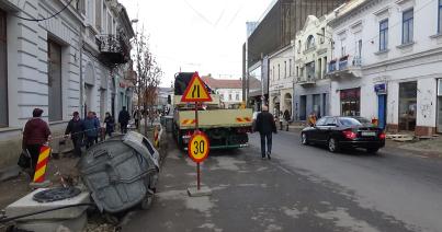 VIDEÓ - Haladnak a Dózsa György utca korszerűsítésével