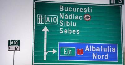 Megnyitották az A10-es autópálya Nagyenyed és Gyulafehérvár közötti 24 kilométeres szakaszát.