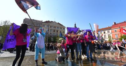 Diáknapos flashmob és felvonulás Kolozsváron