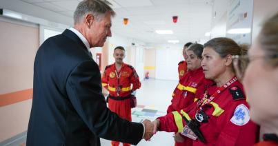 Iohannis felkereste a crevediai robbanás sérültjeit a kórházban
