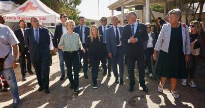 „Európai megoldást” ígért Ursula von der Leyen  a lampedusai migránstáborban