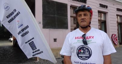 VIDEÓ, VIDEÓINTERJÚ – Kerékpáron érkezett Kolozsvárra Zelei József békenagykövet