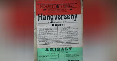 Az 1909. március 15-i előadás plakátja