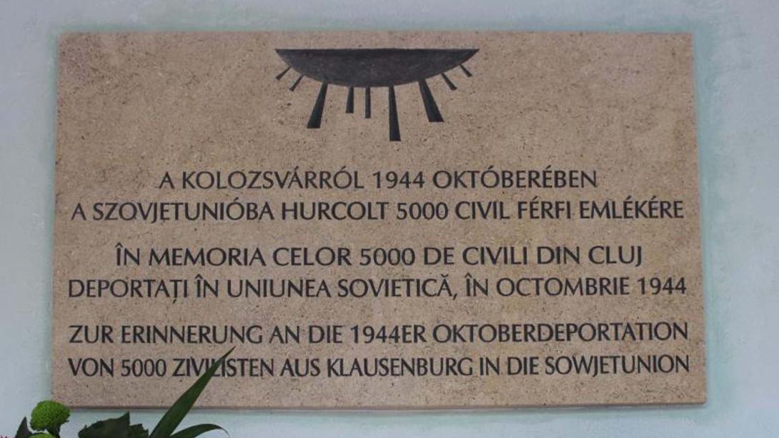 Emlékművet avatnak a kolozsvári áldozatoknak