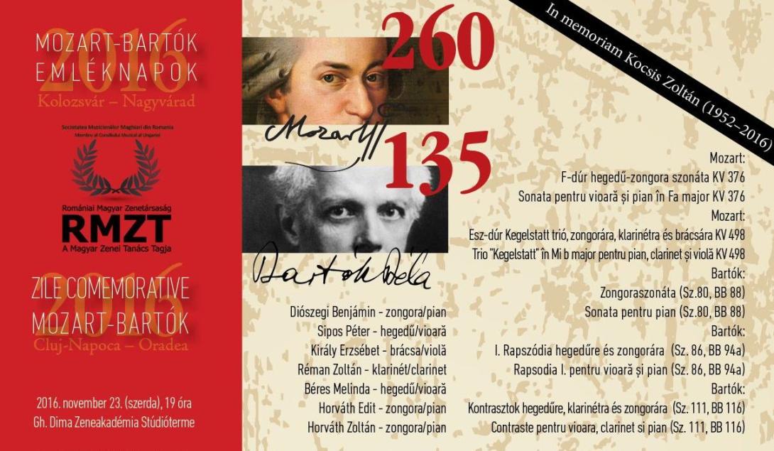 Mozart–Bartók Emléknapok Kolozsváron