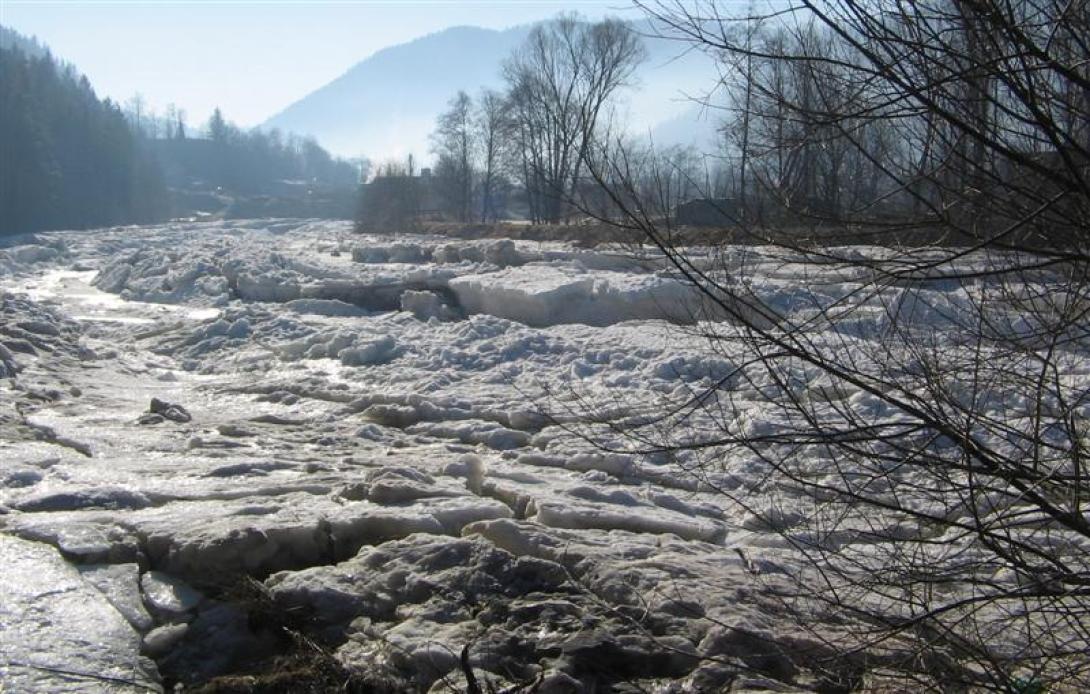 Jégpáncél borítja a Kolozs megyei folyóvizeket