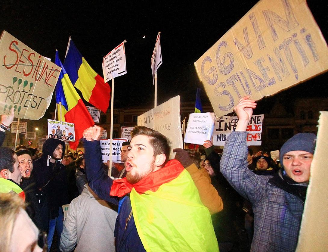 VIDEÓK - Így tüntettek Kolozsváron február elsején