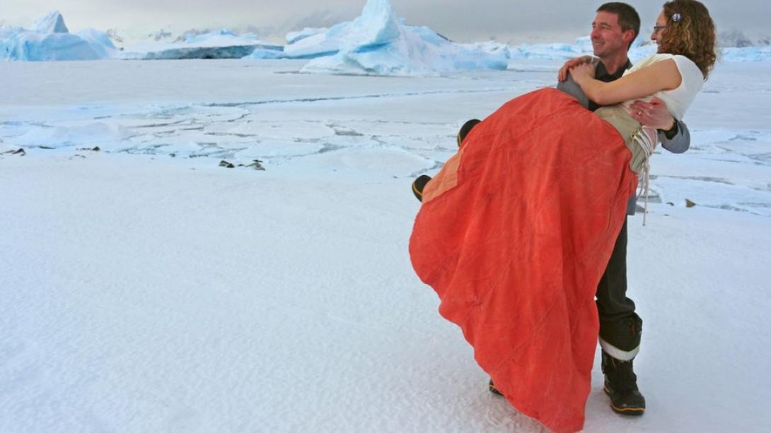 Brit sarkkutatók házasodtak az Antarktiszon