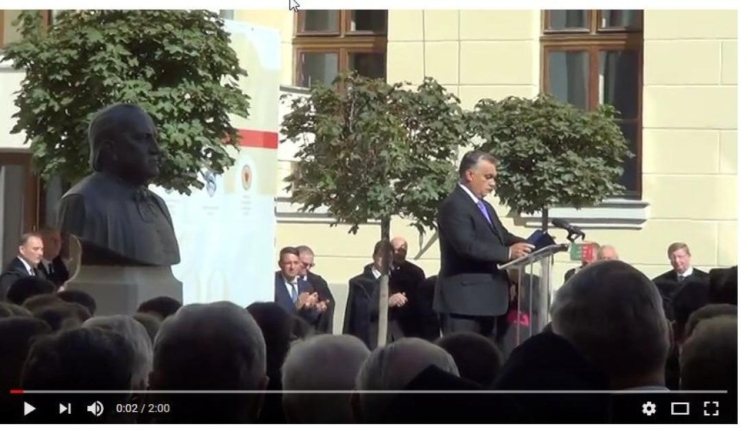 VIDEÓ - Tapsviharral fogadták a magyar miniszterelnök felszólalását