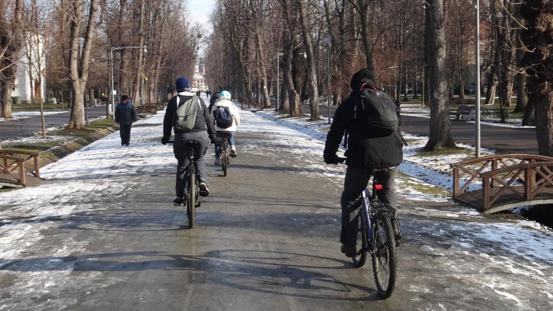Kerékpáros felvonulás a városi biciklis közlekedésért