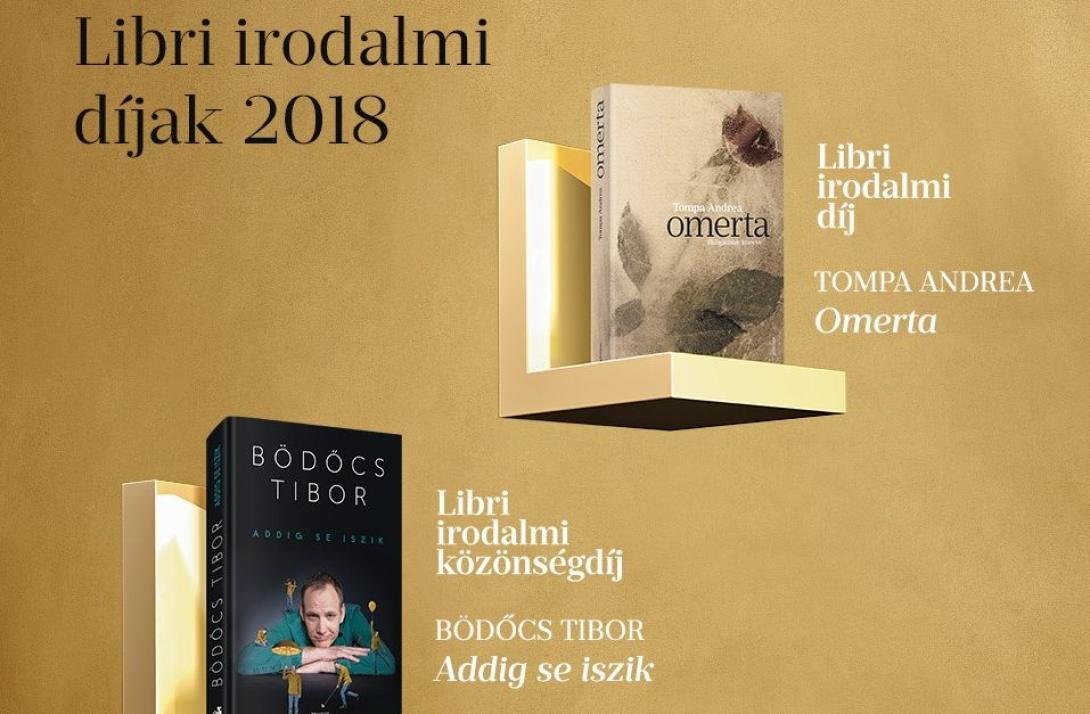 Tompa Andrea nyerte az idei Libri irodalmi díat