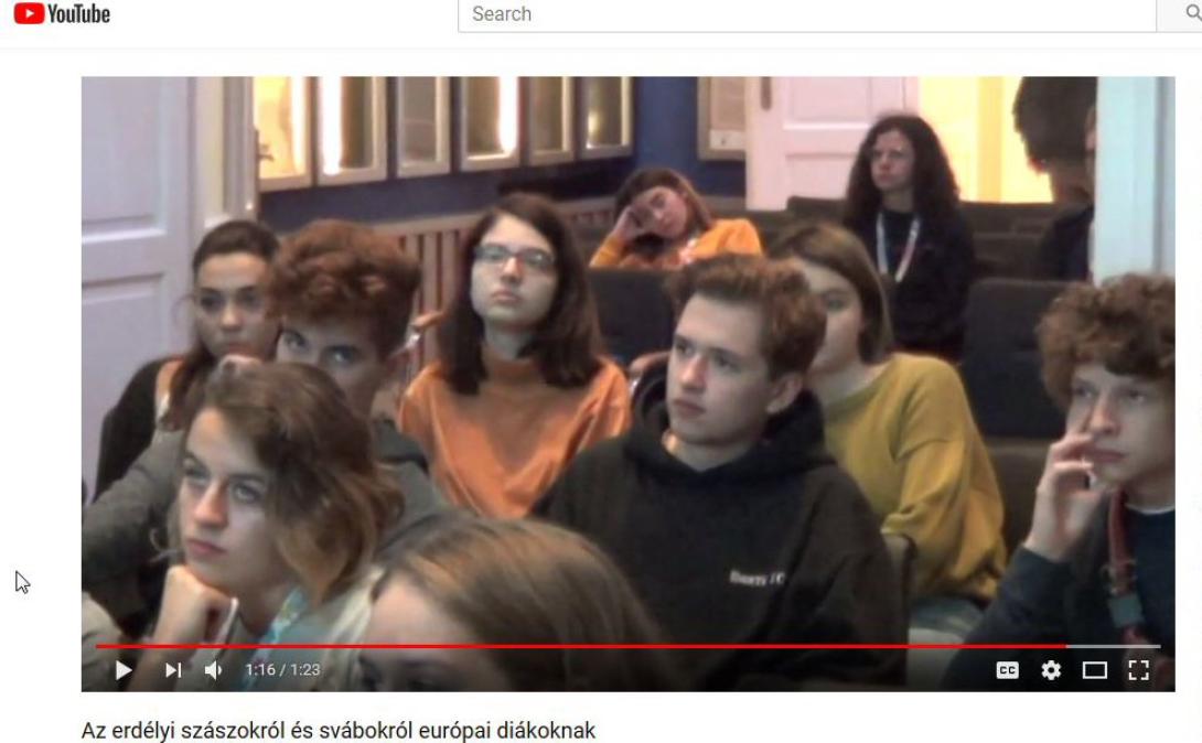 VIDEÓ - Az erdélyi szászokról és svábokról európai diákoknak