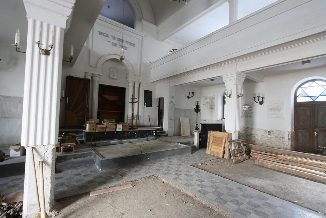 Zajlik a kolozsvári zsinagóga felújítása