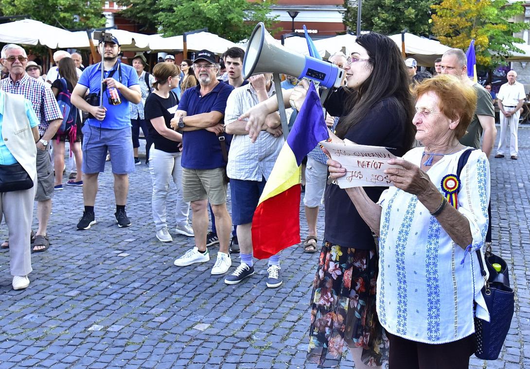 Tüntettek Kolozsváron is a kormány ellen