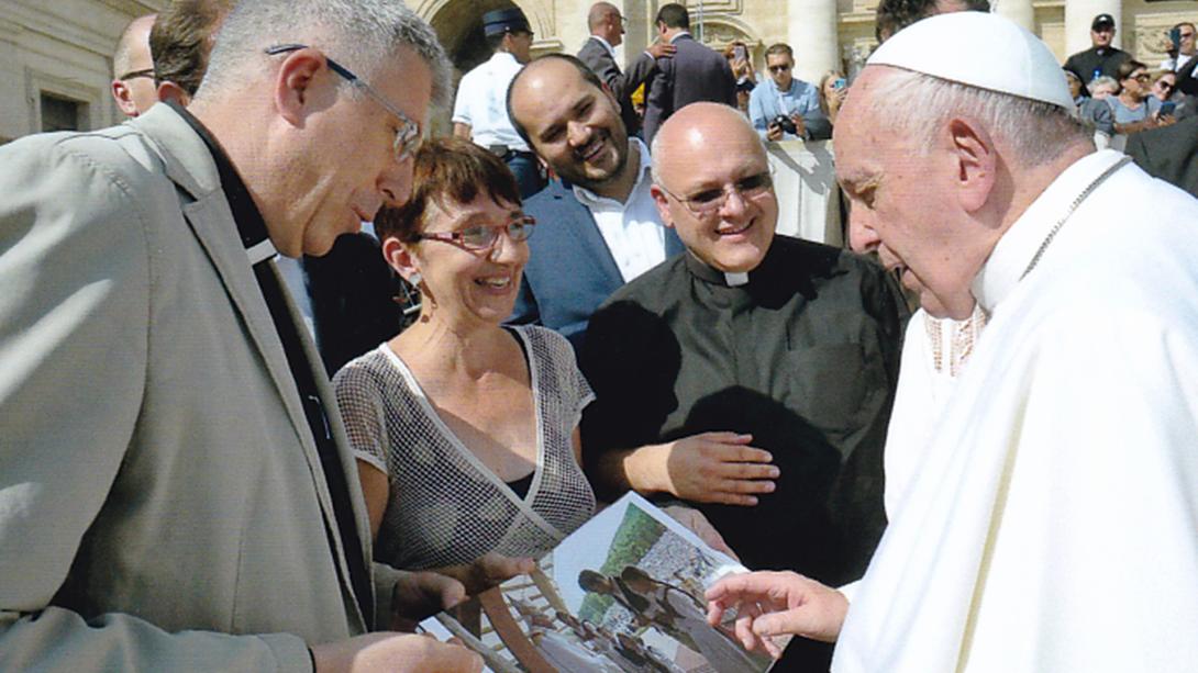 Személyes köszönetnyilvánítás Ferenc pápának a látogatásáért
