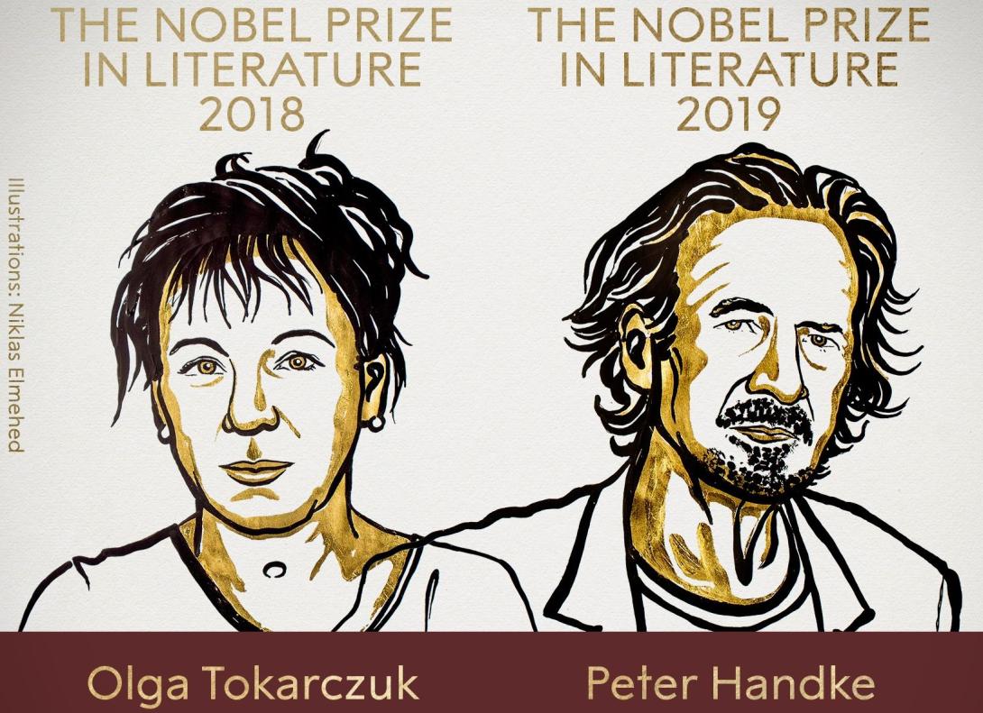 Olga Tokarczuk és Peter Handke kapja a 2018-as és a 2019-es irodalmi Nobel-díjat