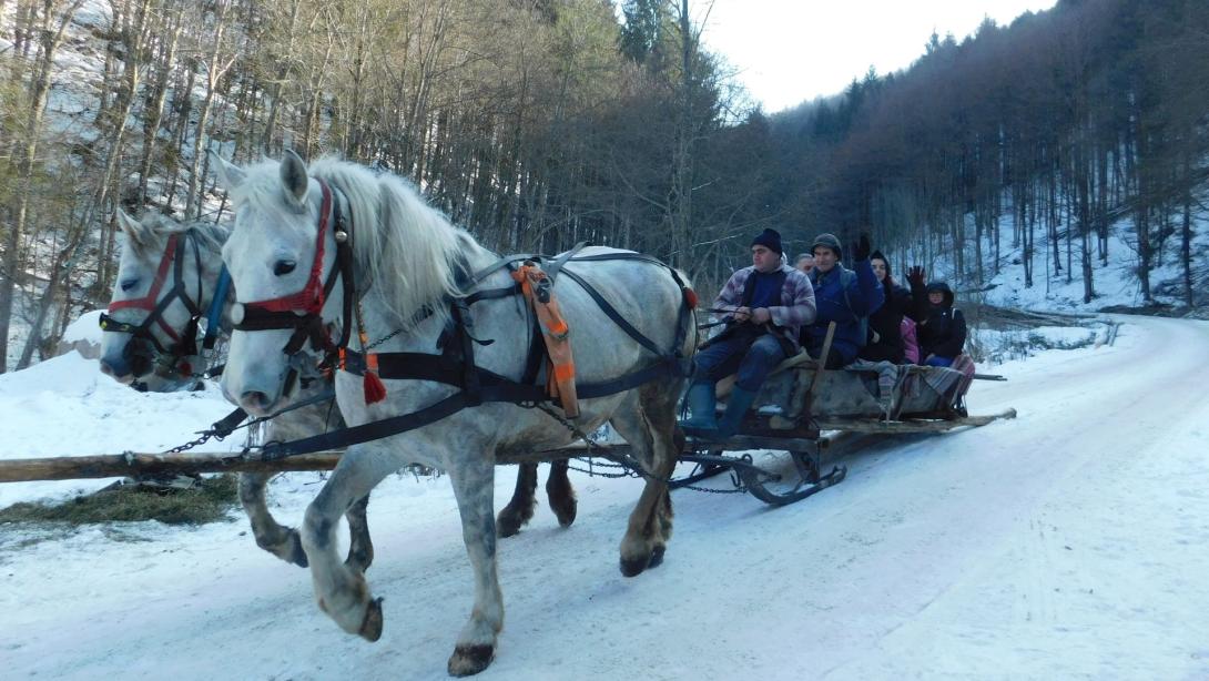 Székelyföldi lovasszánozás, avagy a tél örömei