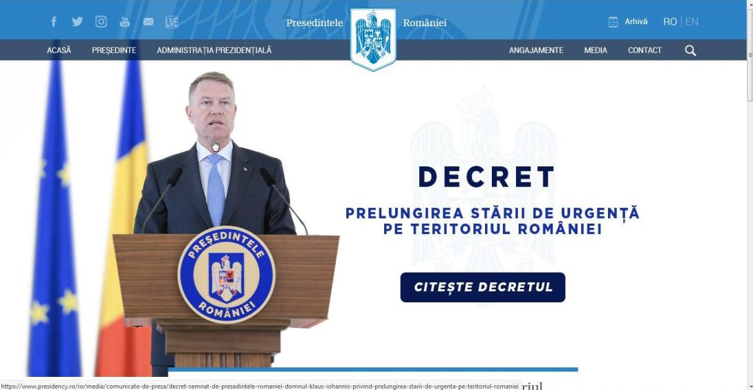 Tăriceanu az államelnöki hivatal honlapjának bezárását szeretné elérni