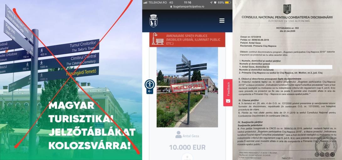 Hivatalos: diszkrimináció miatt bukott a többnyelvű turisztikai táblaprojekt Kolozsváron