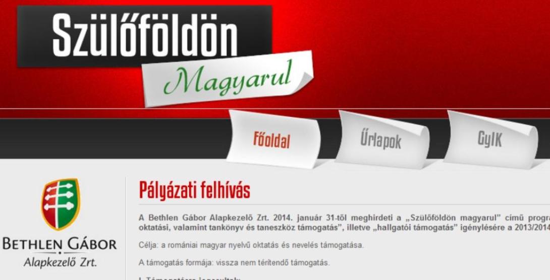 Szülőföldön magyarul – közeleg a leadási határidő