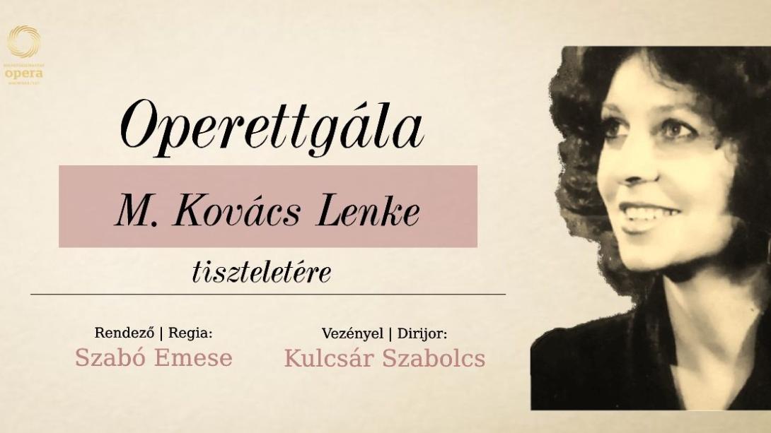 Könyvbemutató és operettgála M. Kovács Lenke tiszteletére