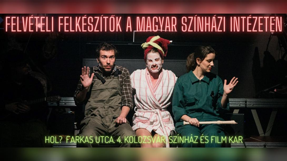 Ingyenes felkészítőket tartanak a Magyar Színházi Intézet oktatói