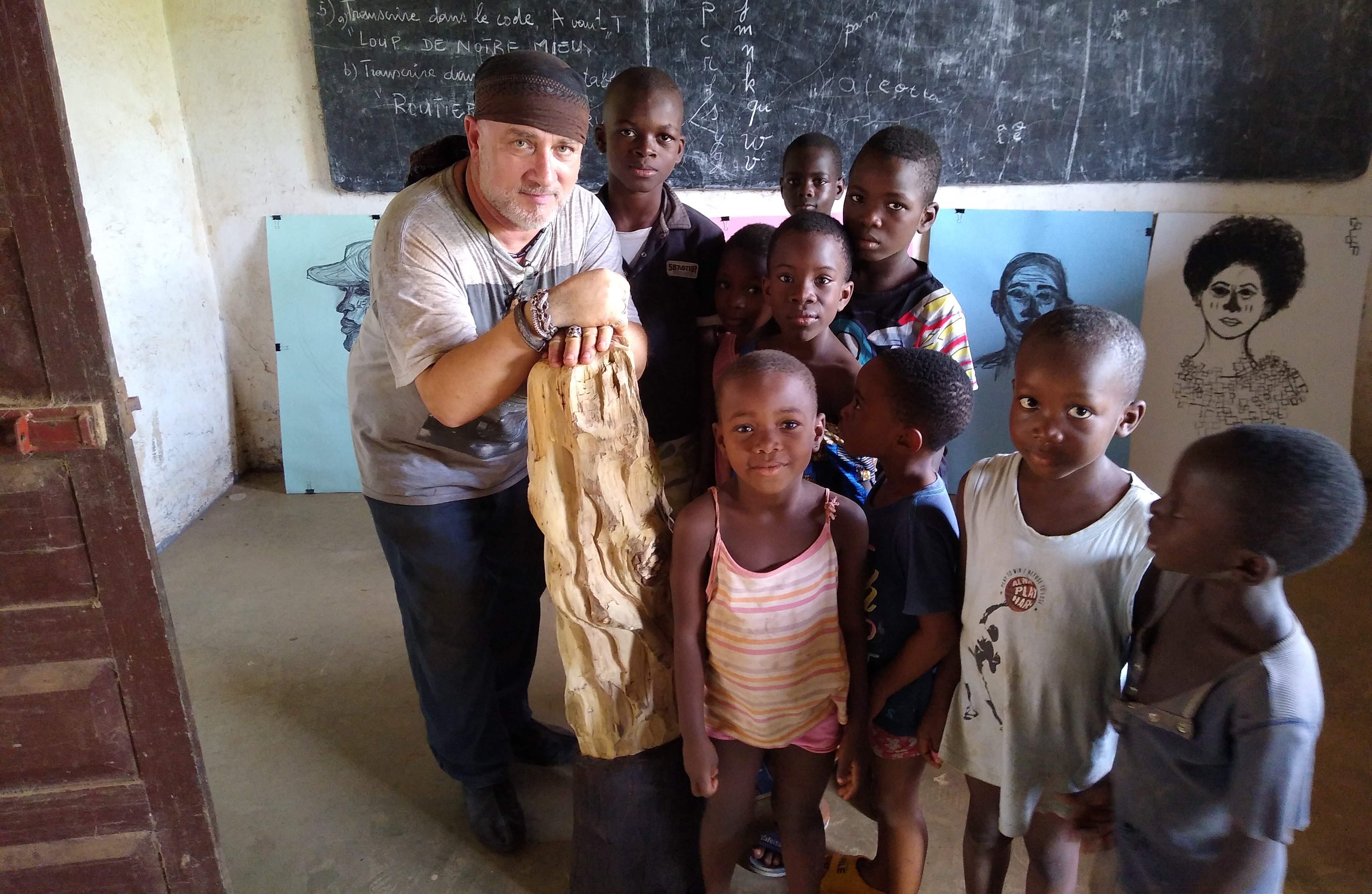 Balog István togói gyerekekkel