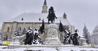 2021 első havazása Kolozsváron