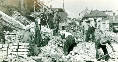 Kolozsvár, bombázás, archív, 