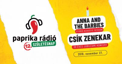 Dupla szülinap: jubileumi Csík-koncert a Paprika születésnapján
