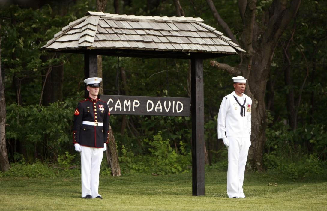 Donald Trump először tölti a hétvégét a Camp Davidben lévő elnöki rezidencián