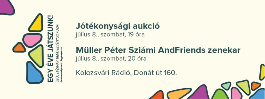 Egy éve játszunk! – jótékonysági zárórendezvény szombaton