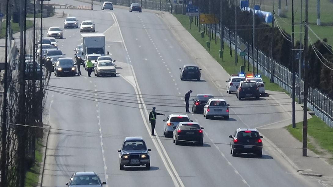 VIDEÓ – Szigorú közúti ellenőrzés Kolozsvár nyugati ki- és bejáratánál