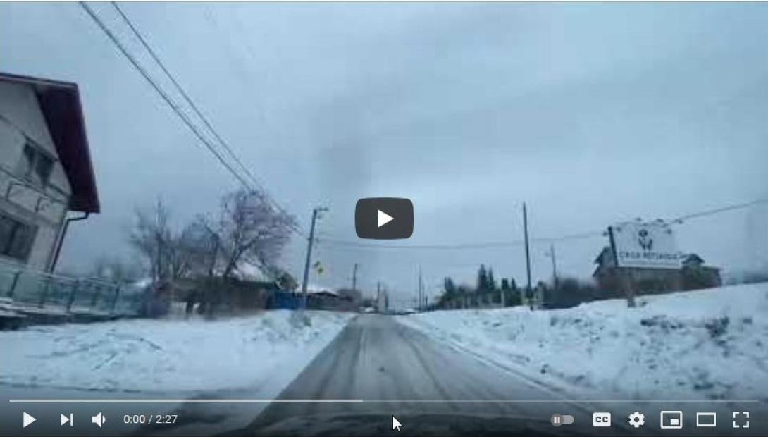 VIDEÓ - Téli útviszonyok áprilisban Kolozsvár környékén