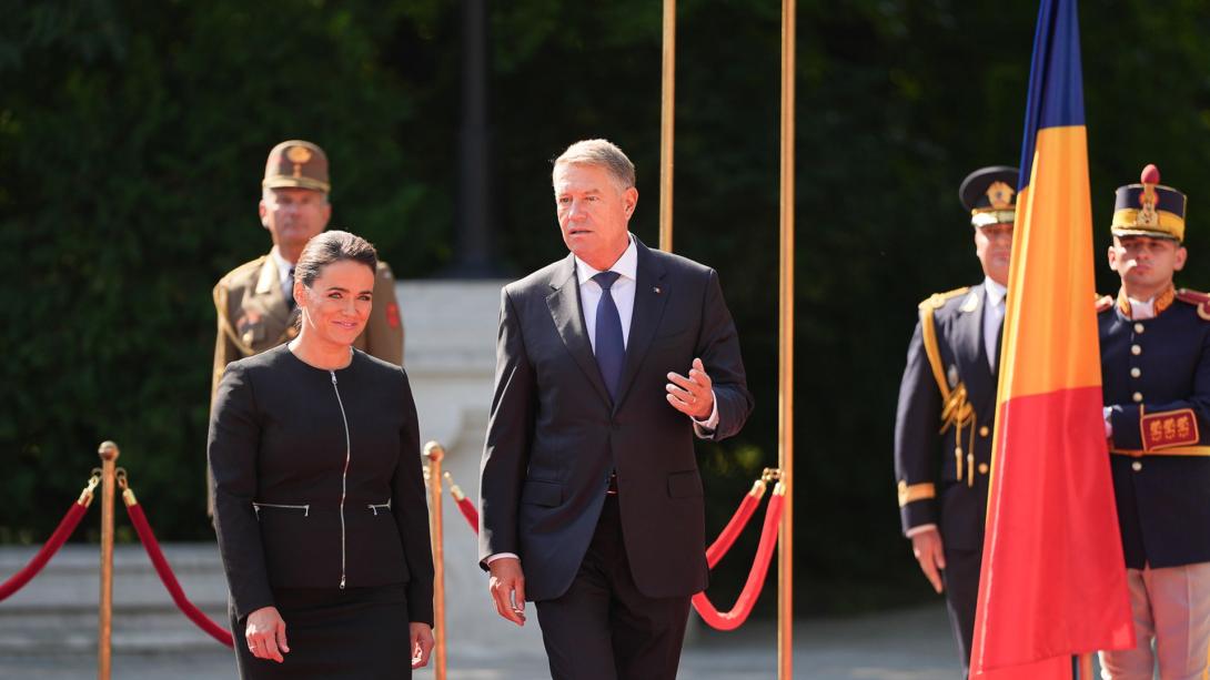 Novák Katalint fogadta a Cotroceni-palotában Klaus Iohannis (VIDEÓVAL)