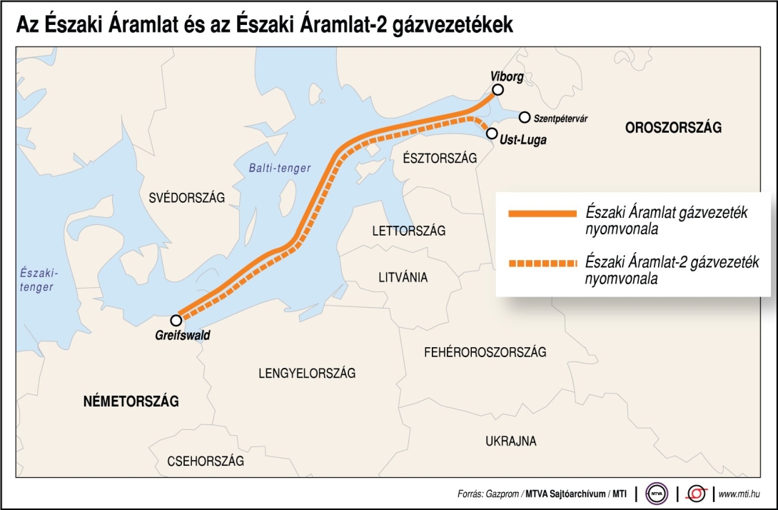 Újabb helyen ömlik a gáz az Északi Áramlat vezetékből