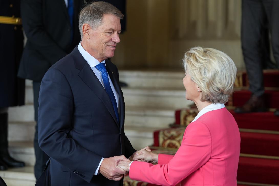 Klaus Iohannis és Ursula von der Leyen; Facebook/Klaus Iohannis