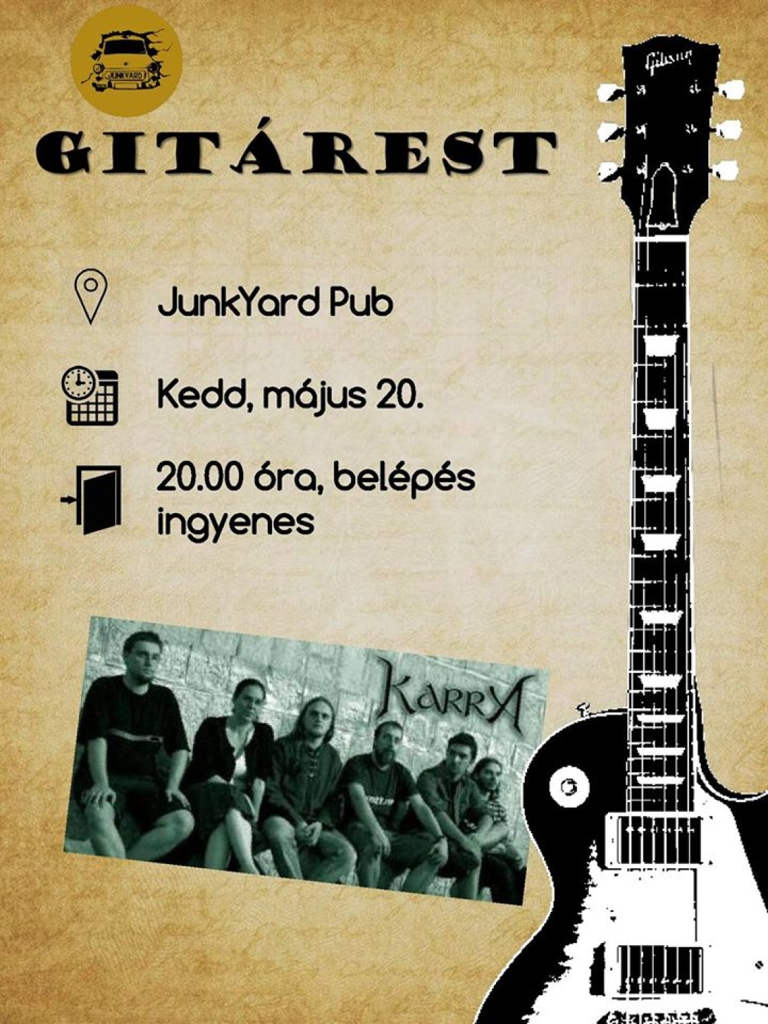 Gitárest. A Junk-i.